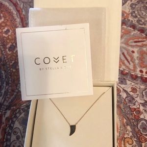 Yellow Gold Covet “Strength” Horn Necklace